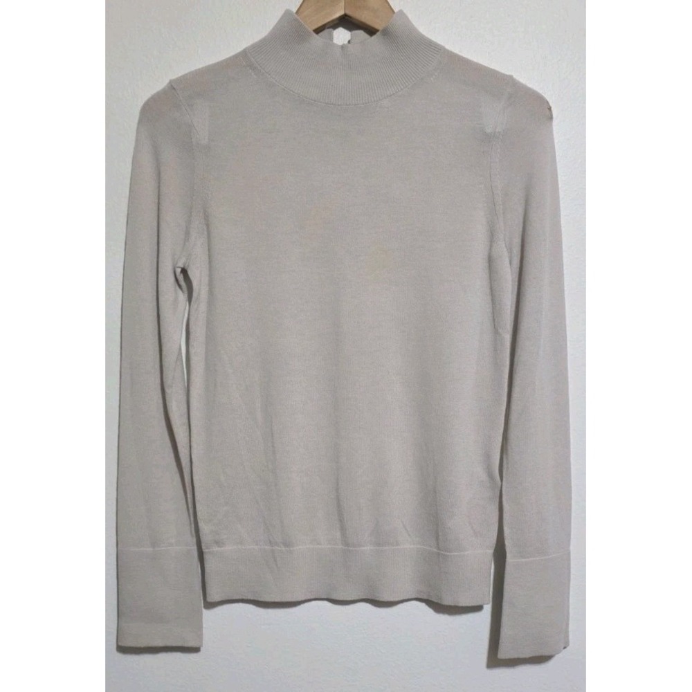 NEW Reiss Sasha Merino Wool Split Sleeve Sweater Pullover Camel S Beige Career